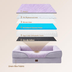 Capa impermeable en la superficie superior de la cama EHEYCIGA protege la superficie