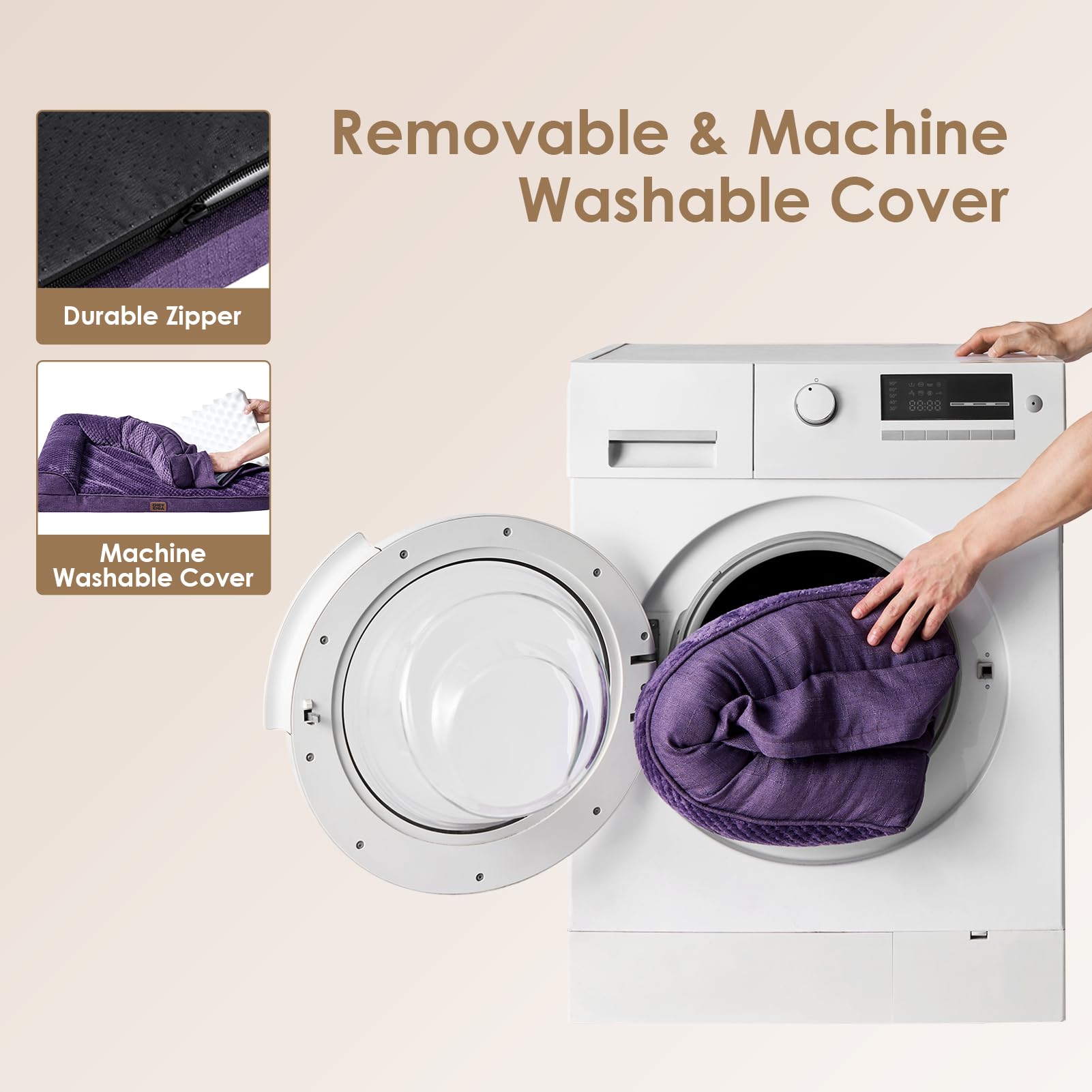 Funda desmontable y lavable de la cama EHEYCIGA para limpieza fácil.