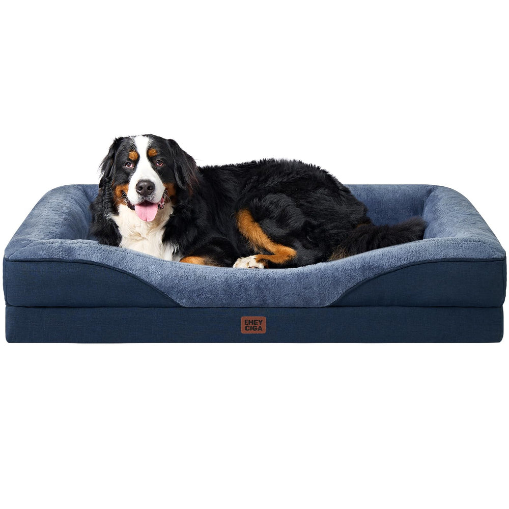 Cama EHEYCIGA para perros XXL con espuma de memoria para mayor comodidad.