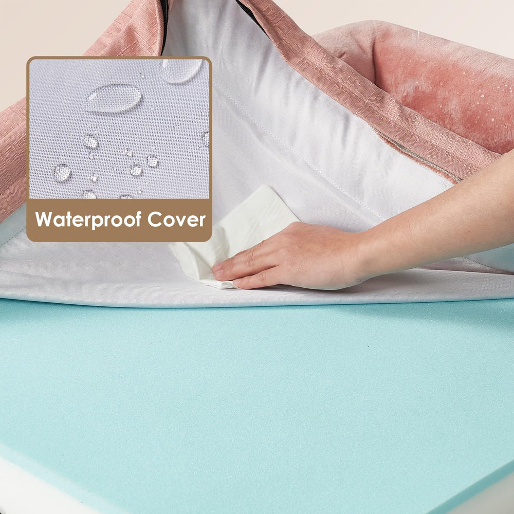 Capa impermeable de EHEYCIGA mantiene la cama seca ante pequeños incidentes.