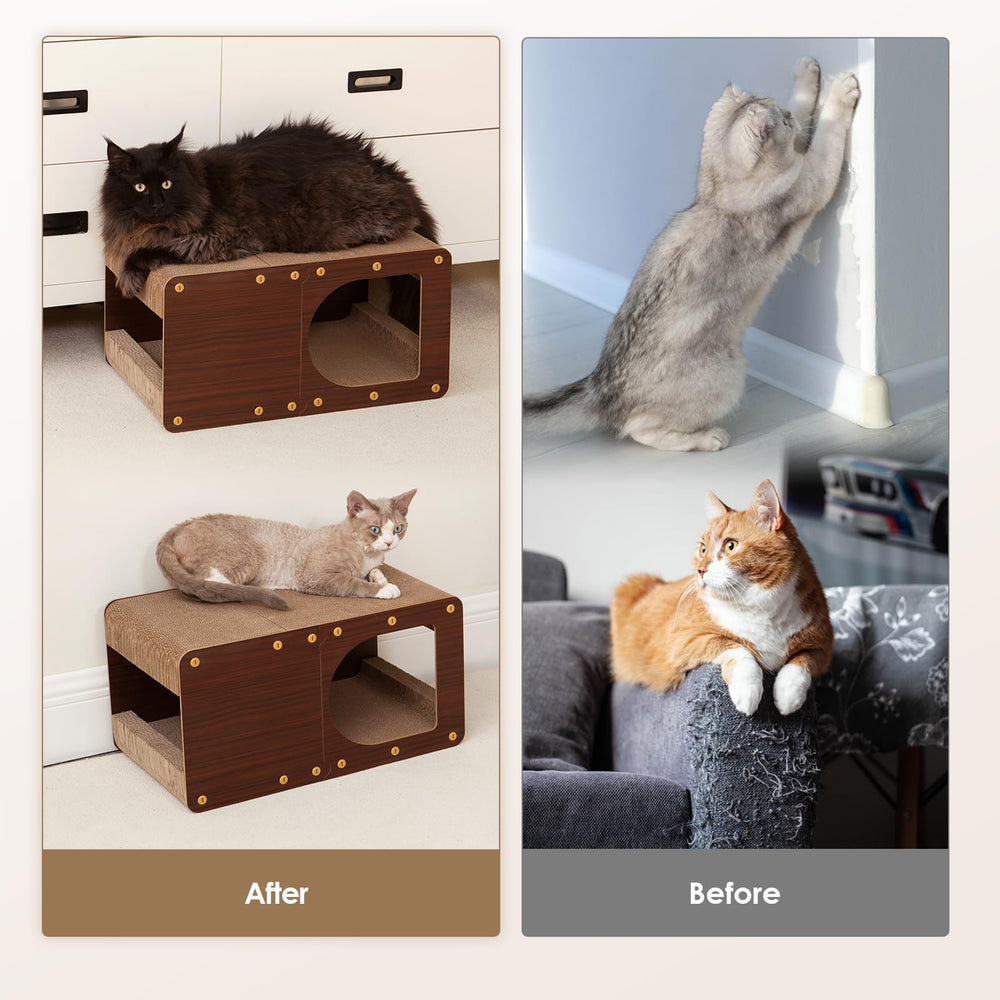 EHEYCIGA diseño innovador de casa para gatos en interiores.