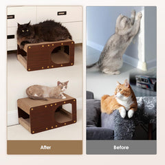 EHEYCIGA diseño innovador de casa para gatos en interiores.