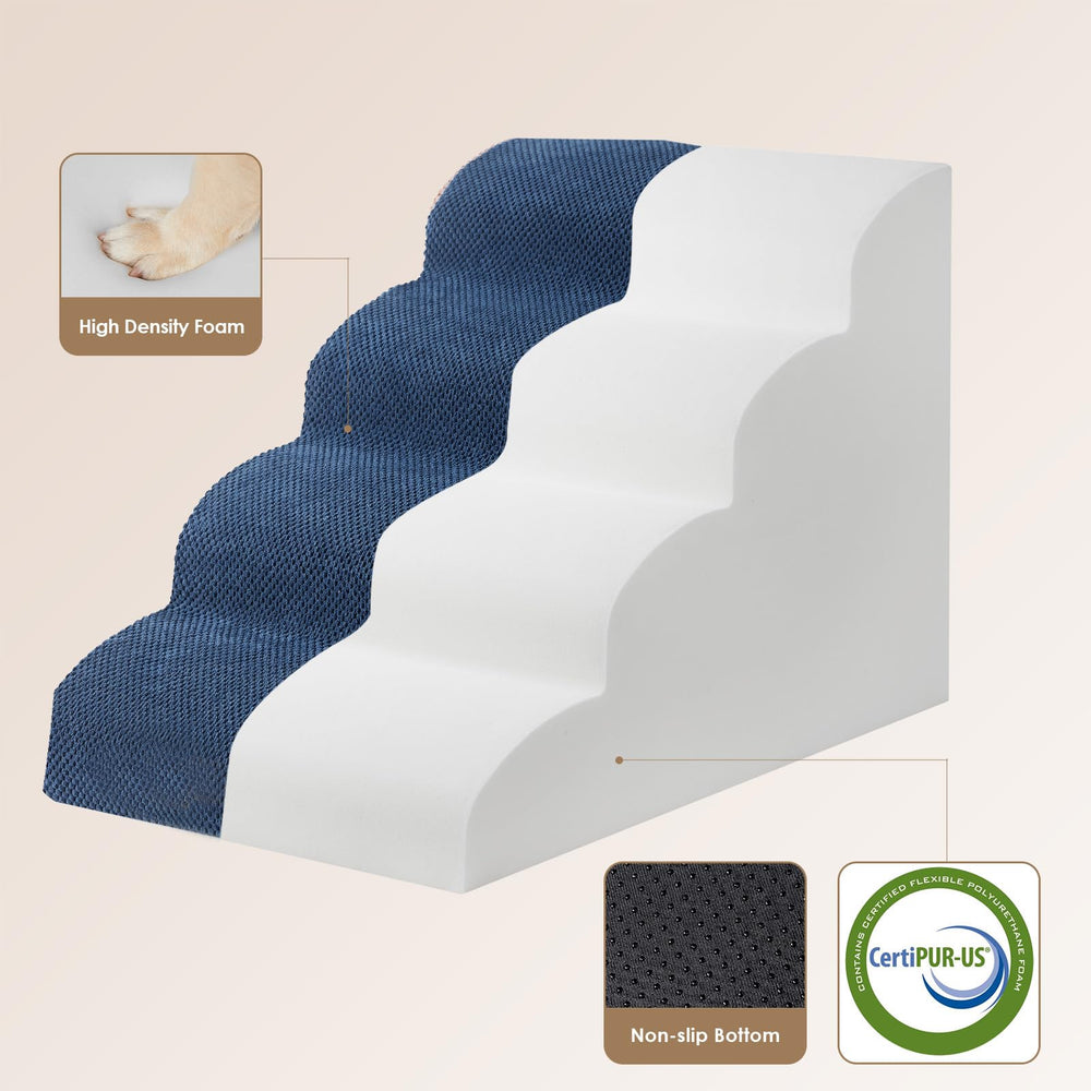EHEYCIGA escalera antideslizante para interiores, ideal para mascotas en camas o sofás.