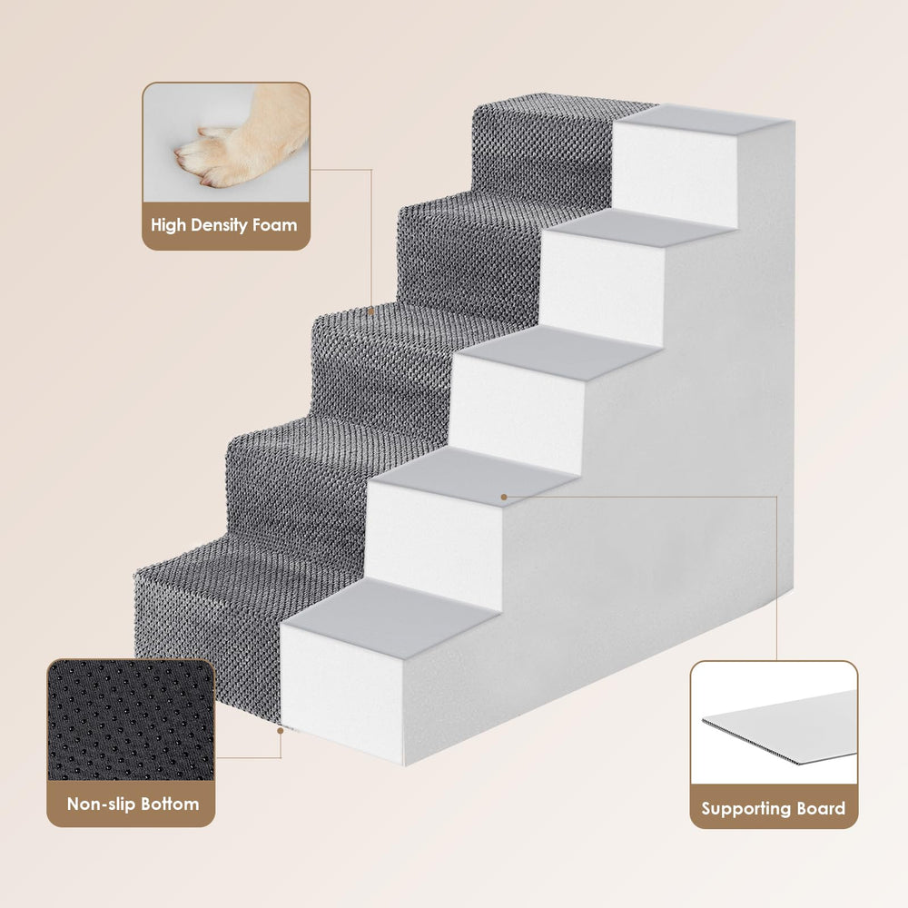 EHEYCIGA escalera antideslizante para interiores, seguridad para mascotas.