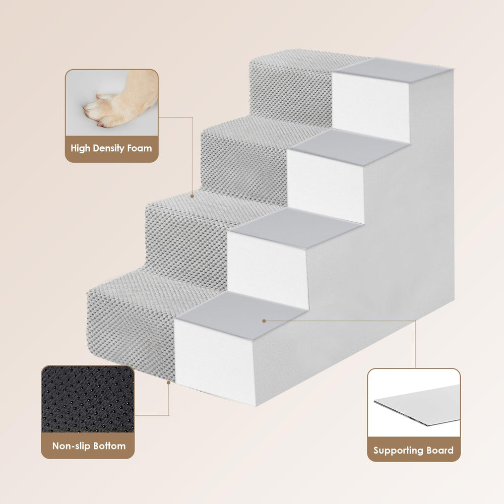 Escalera EHEYCIGA plegable para perros, se guarda fácilmente.