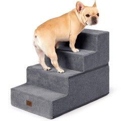 EHEYCIGA escaleras para perros en cama de 18 pulgadas, permiten subir con seguridad.