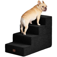 EHEYCIGA escaleras para perro, cama de 20 pulgadas, 4 escalones con base antideslizante.