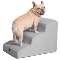 EHEYCIGA escalera curva para perros, 3 pasos, perfecta para subir al sofá