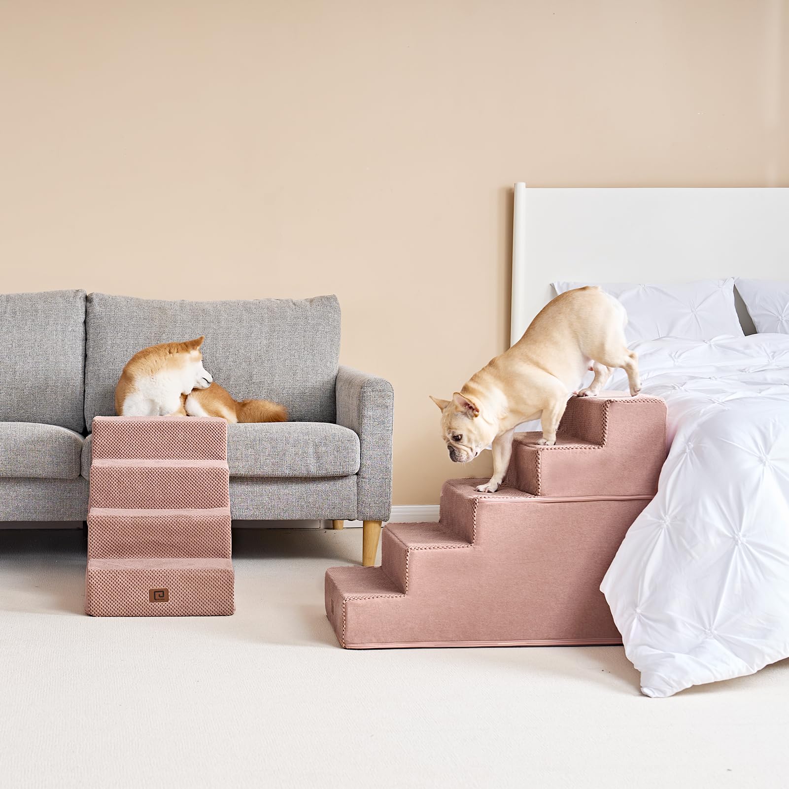 Cubierta removible de la escalera EHEYCIGA para limpieza rápida.