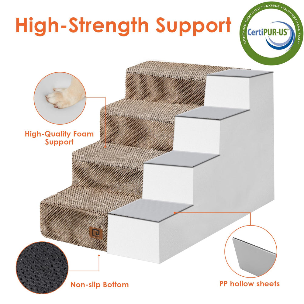 Escaleras plegables de EHEYCIGA que se convierten en cama para perro.