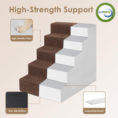 EHEYCIGA escalera para interior con base antideslizante y equilibrio estable