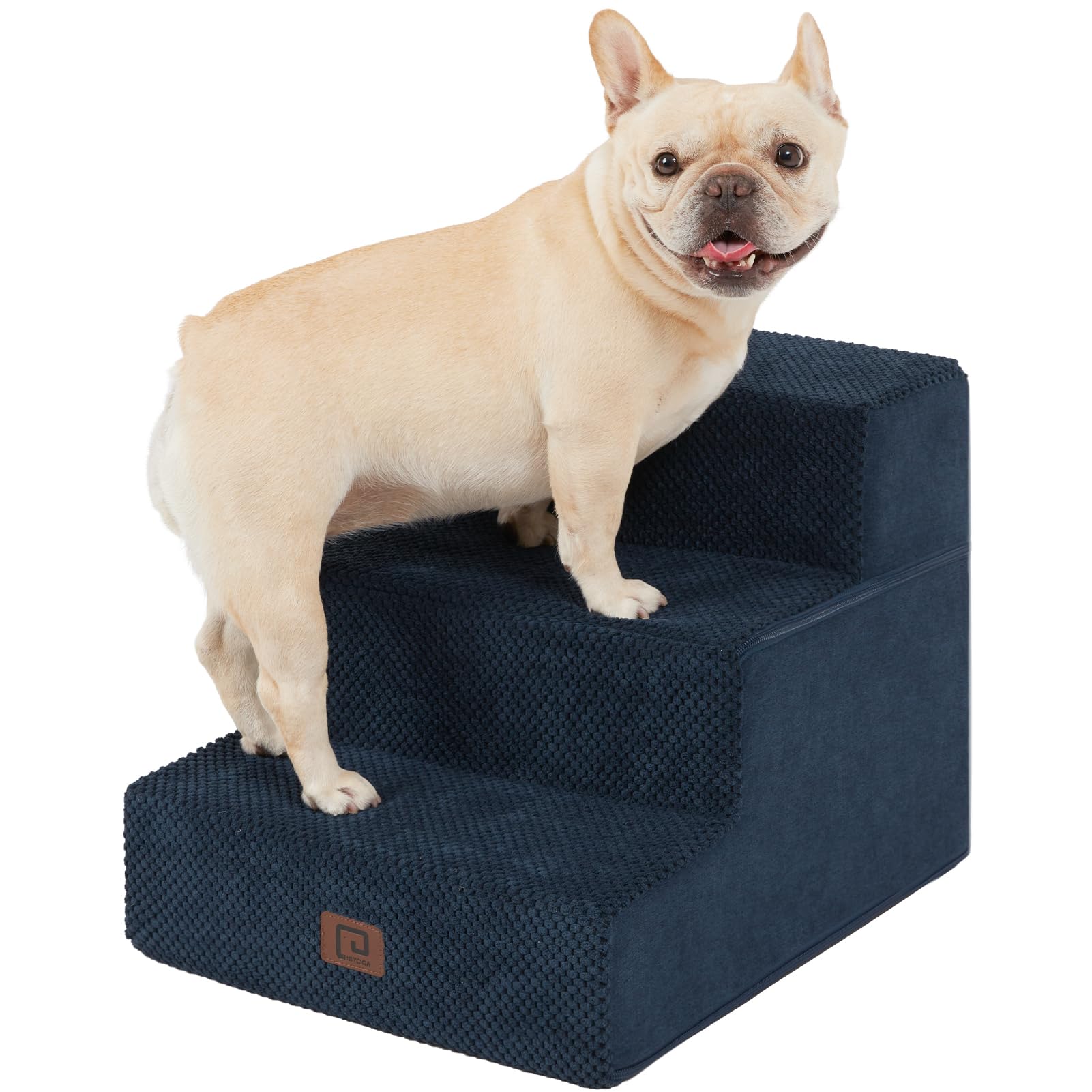 EHEYCIGA escalera para perros de 3 pasos para sofá, facilita subir.