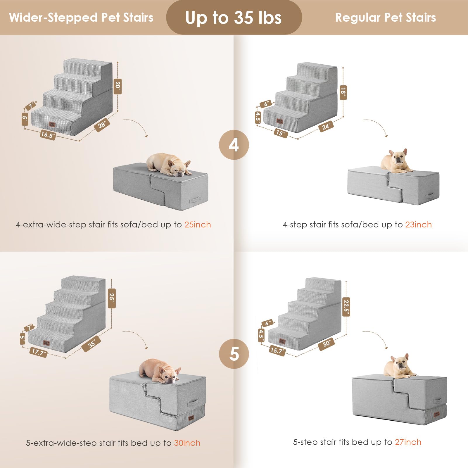 Escaleras EHEYCIGA plegables para cama y almacenamiento sencillo