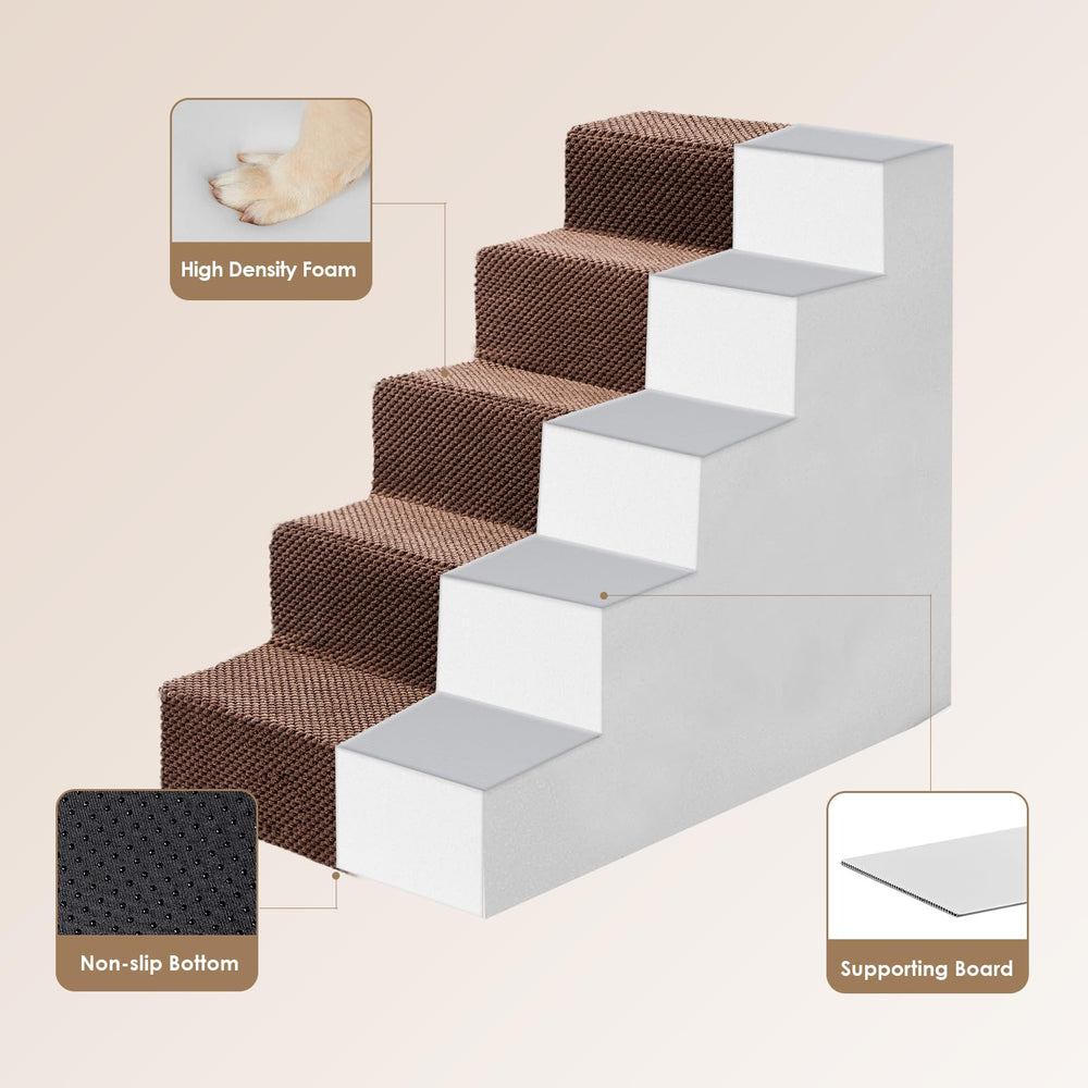 EHEYCIGA escalera de 3 pasos para sofá y cama, ideal para mascotas pequeñas