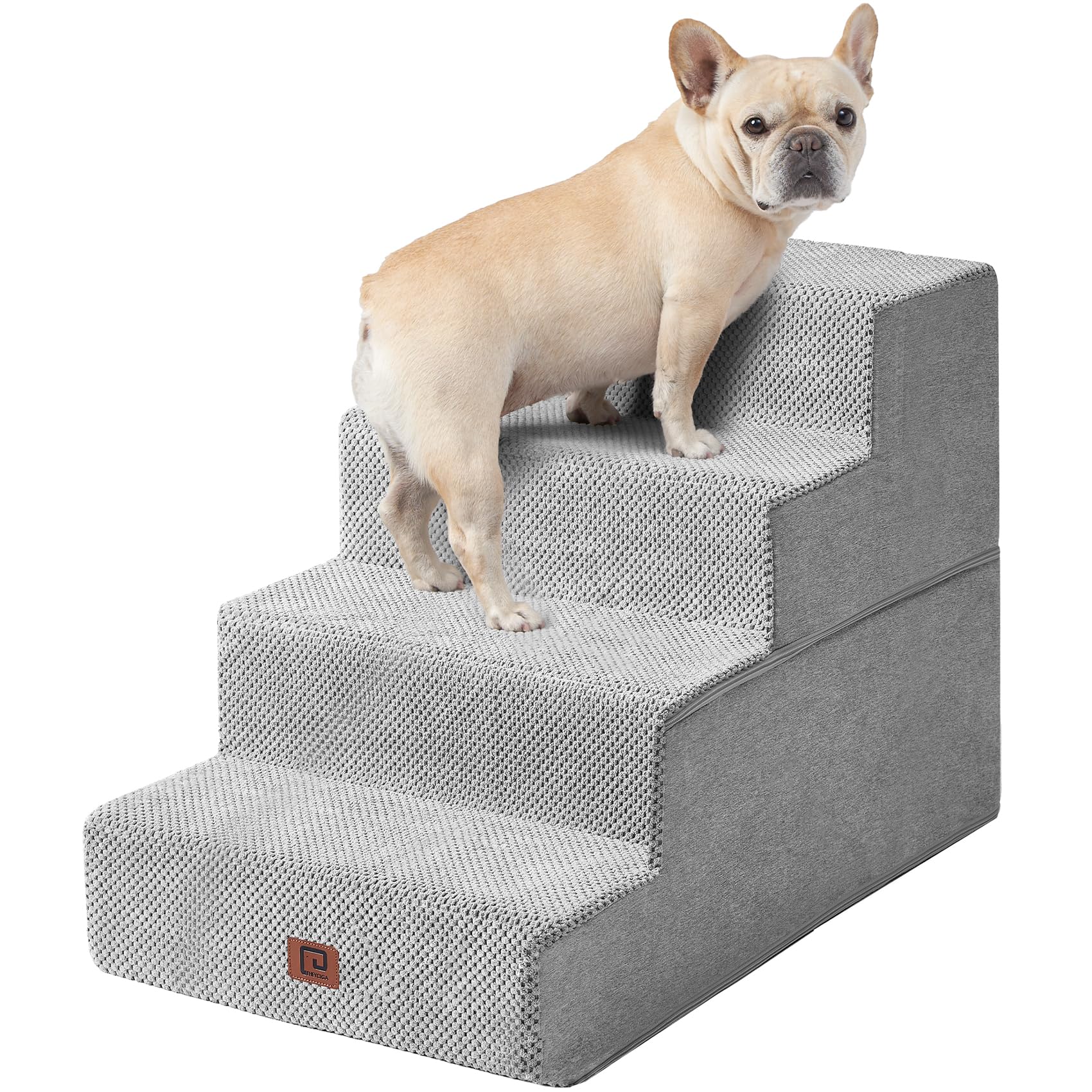 Escalones de EHEYCIGA para cama de 20 pulgadas, ideales para perros y gatos que suben a la cama.