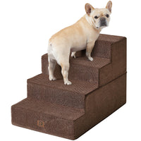 EHEYCIGA escalones para cama de perro de 4 pasos, ideal para subir y bajar con seguridad.