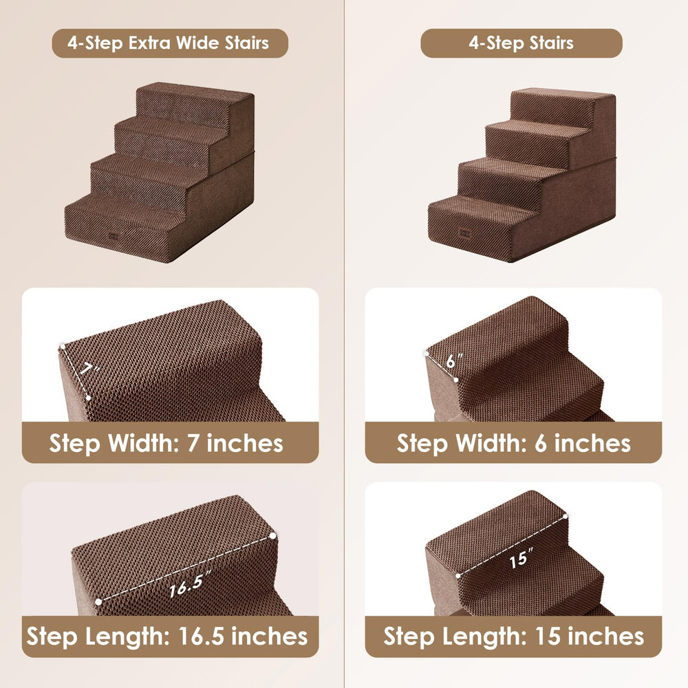 EHEYCIGA escalones para perro antideslizantes, mayor estabilidad en interiores.