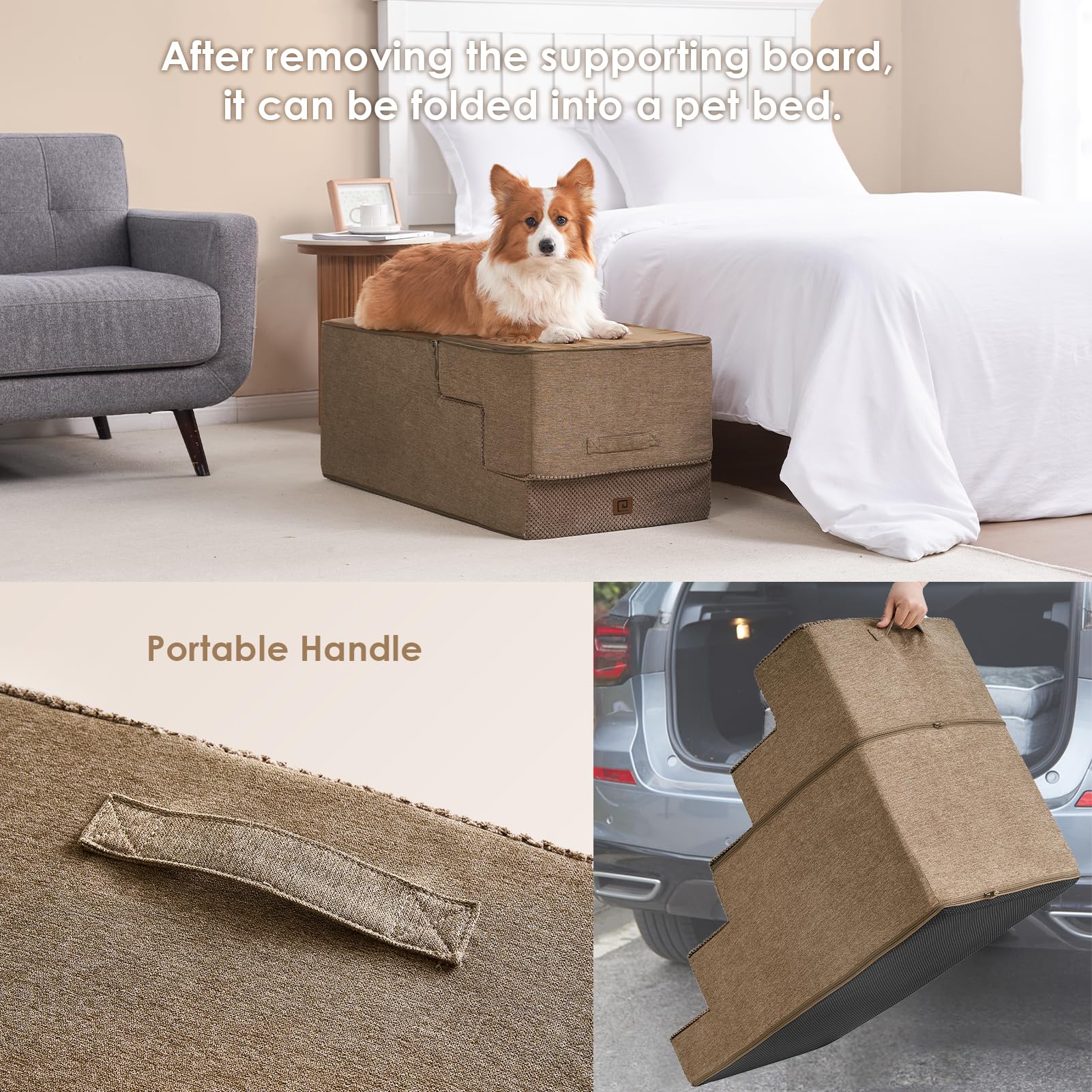 Diseño antideslizante para seguridad de la mascota