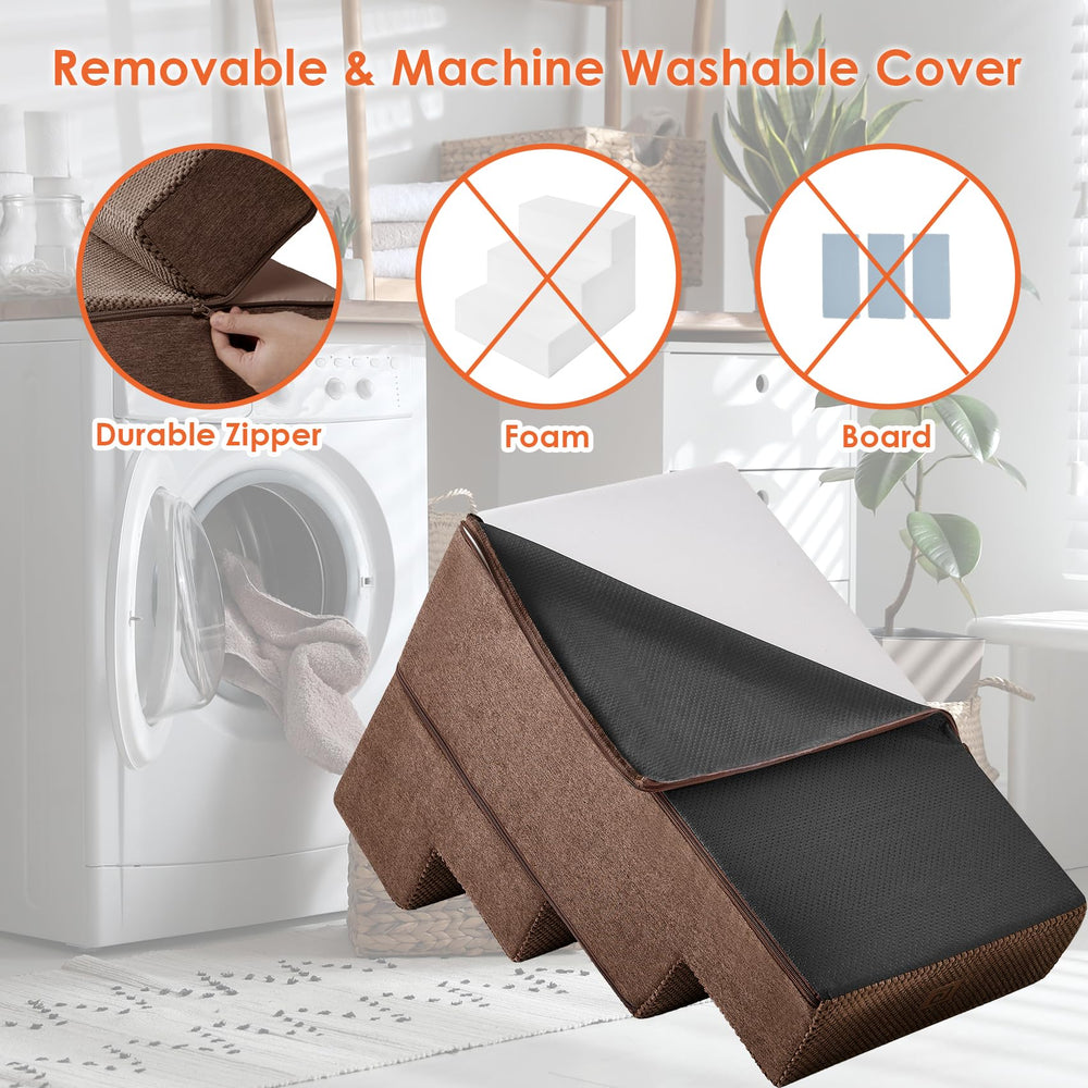 Escalones marrón de EHEYCIGA para interiores, diseño discreto y práctico.