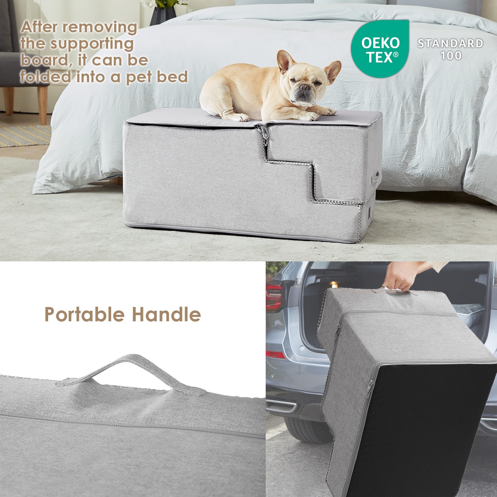 EHEYCIGA escalones ideales para uso en interiores, junto a cama o sofá