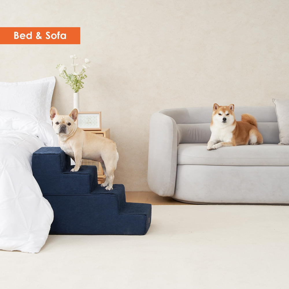 Uso interior con escalones EHEYCIGA para perros pequeños.