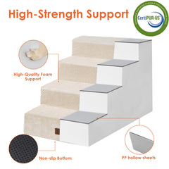 EHEYCIGA escaleras para perros, vista lateral, ideal para subir a sillón.