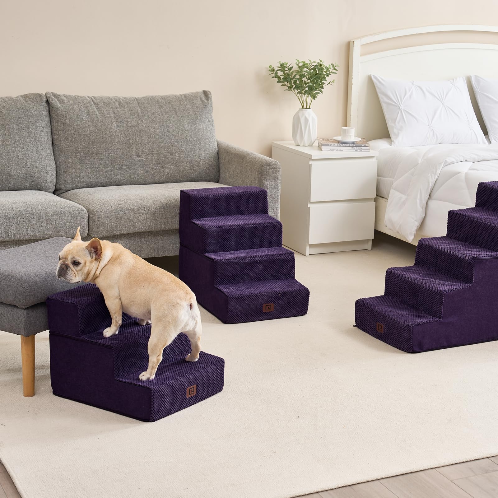 Escaleras para gatos medianos EHEYCIGA, útiles para camas y sofás.