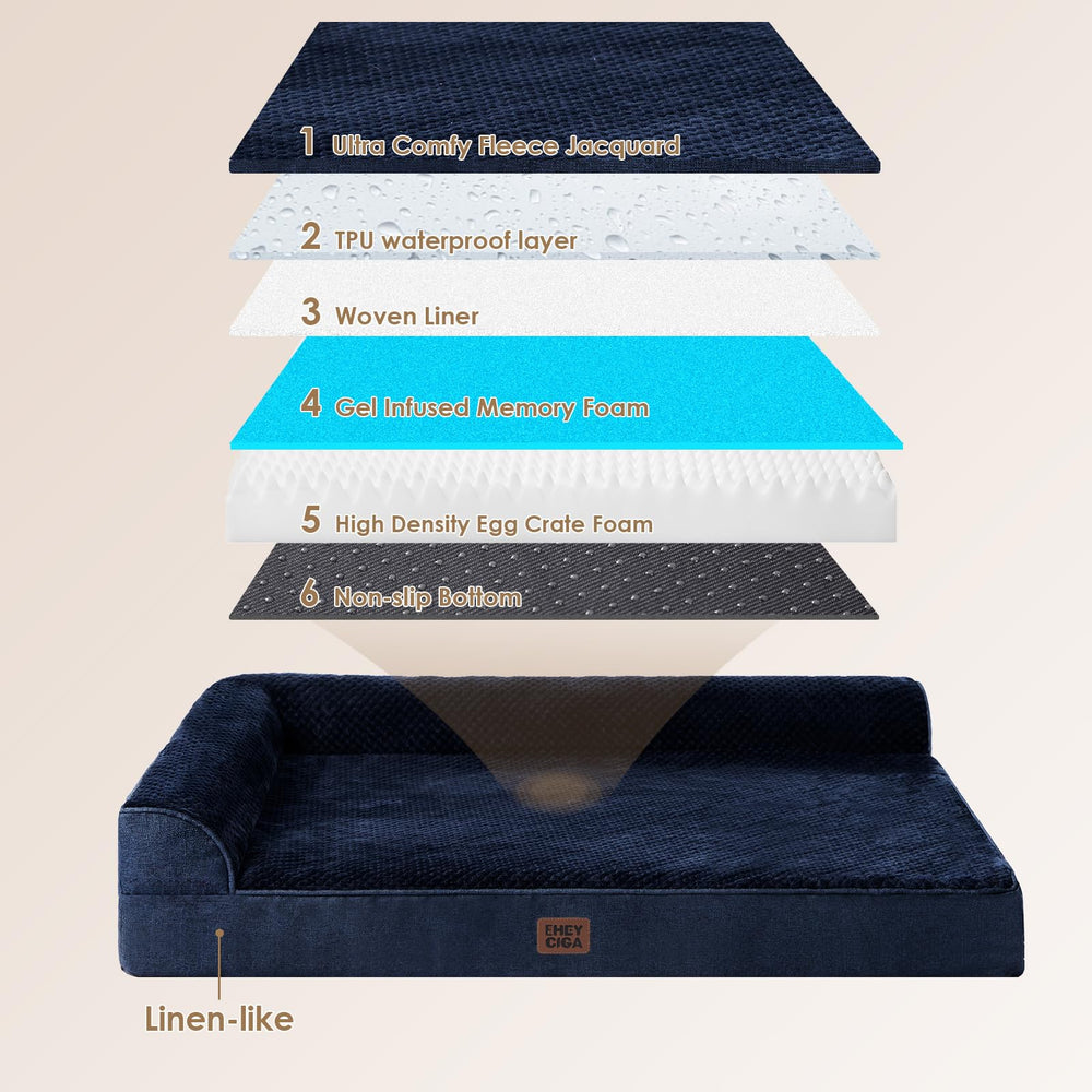 Funda lavable cama perro EHEYCIGA facilita lavado regular