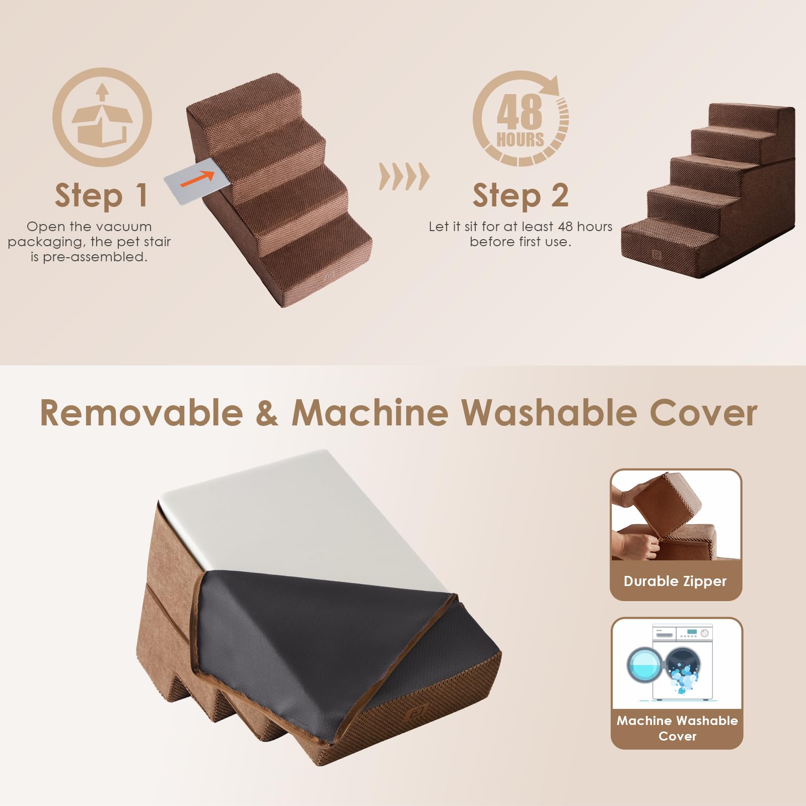 EHEYCIGA funda removible lavable para limpieza rápida