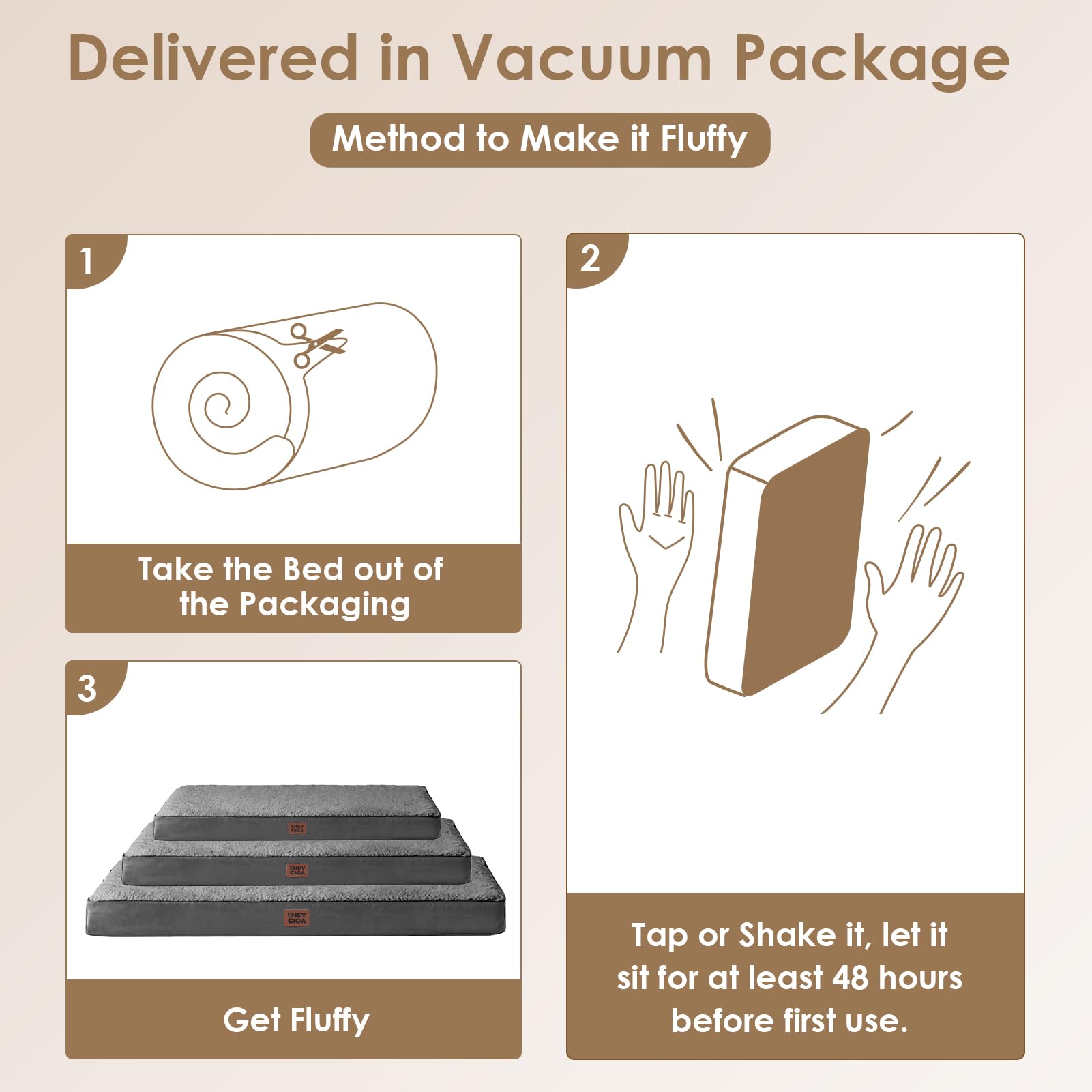 Instrucciones de cuidado para funda lavable de EHEYCIGA.