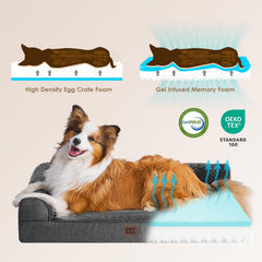 Cama EHEYCIGA XL borde lateral tejido transpirable.