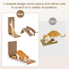 EHEYCIGA rascador-carton-extra-grande-81cm, ideal para gatos grandes y activos.