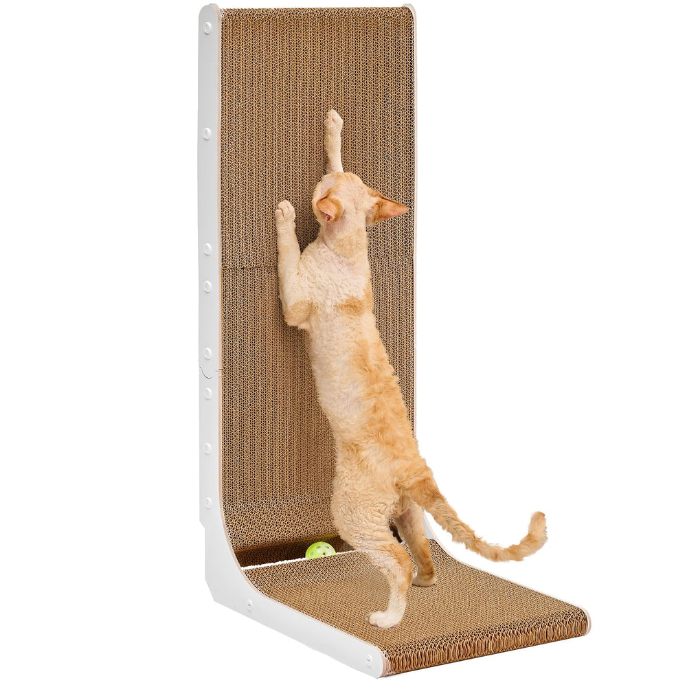 EHEYCIGA rascador-carton-gatos-interior, ideal para rascar y ejercitarse diariamente.