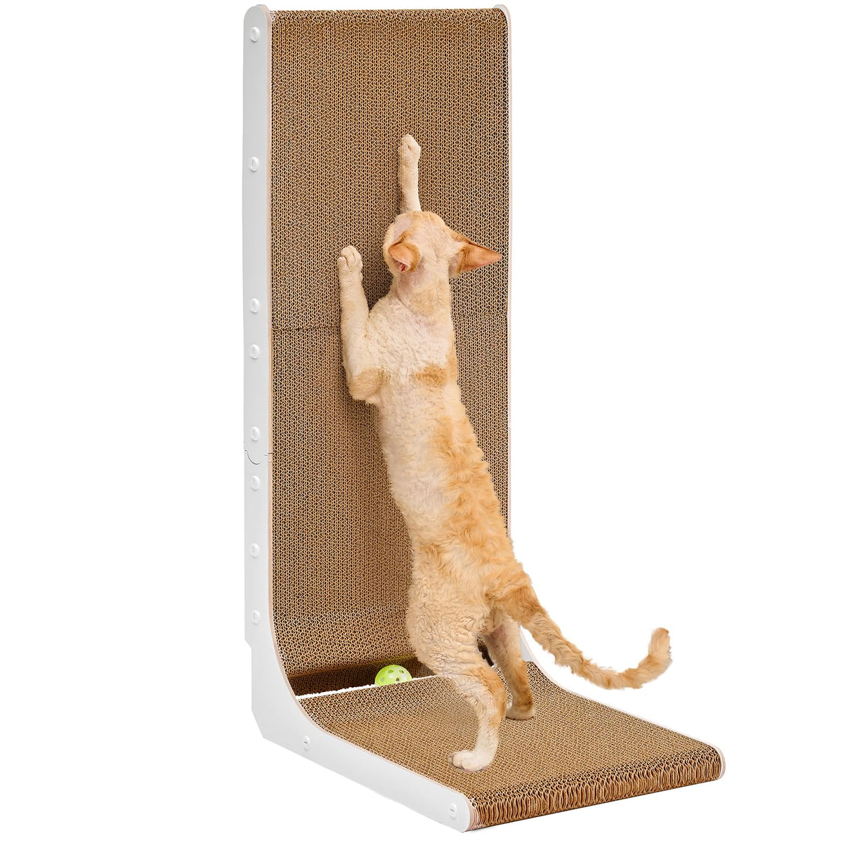 EHEYCIGA rascador-carton-gatos-interior, ideal para rascar y ejercitarse diariamente.