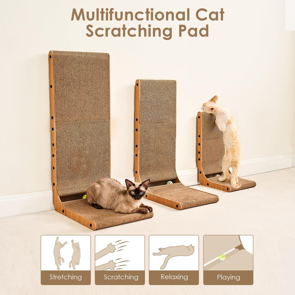 EHEYCIGA superficie de cartón no tóxica y segura para gatos curiosos.