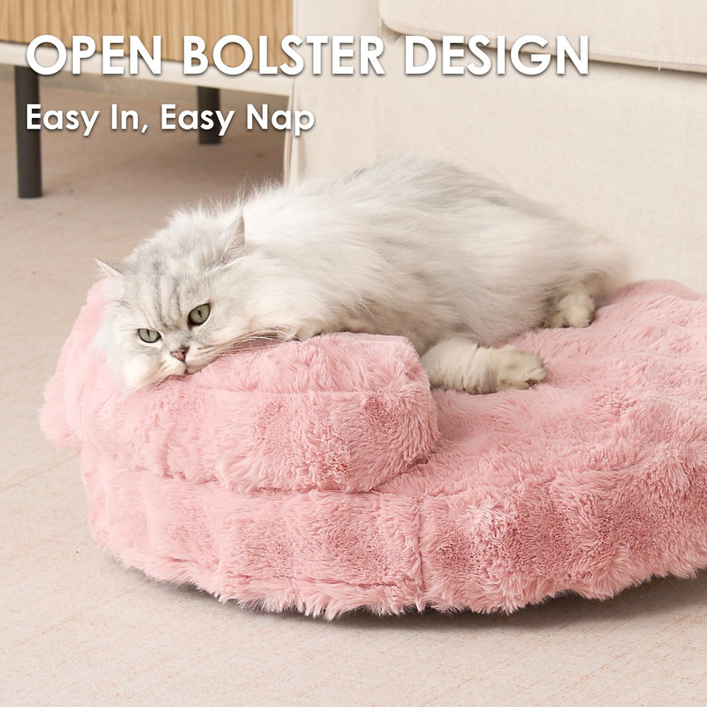 Textura de felpa faux rabbit fur en cama EHEYCIGA.