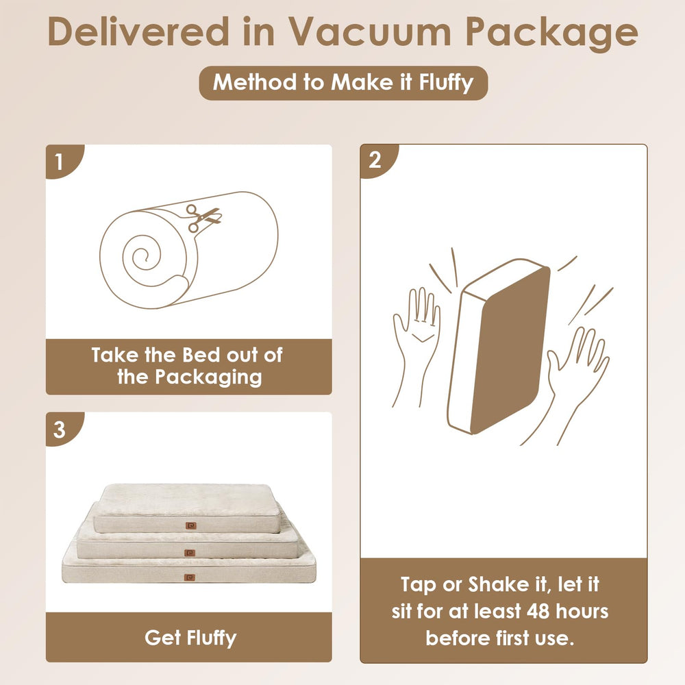 Uso interior y exterior con cama EHEYCIGA para perros.
