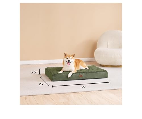 EHEYCIGA verde-oscuro-cama-para-perros aporta color y descanso al rincón del perro.