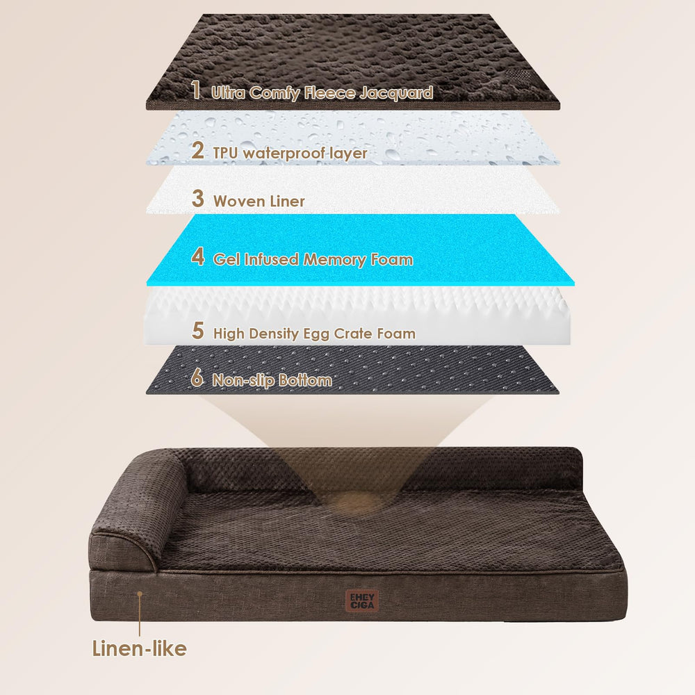 Capa impermeable en la cama EHEYCIGA XL protege la base
