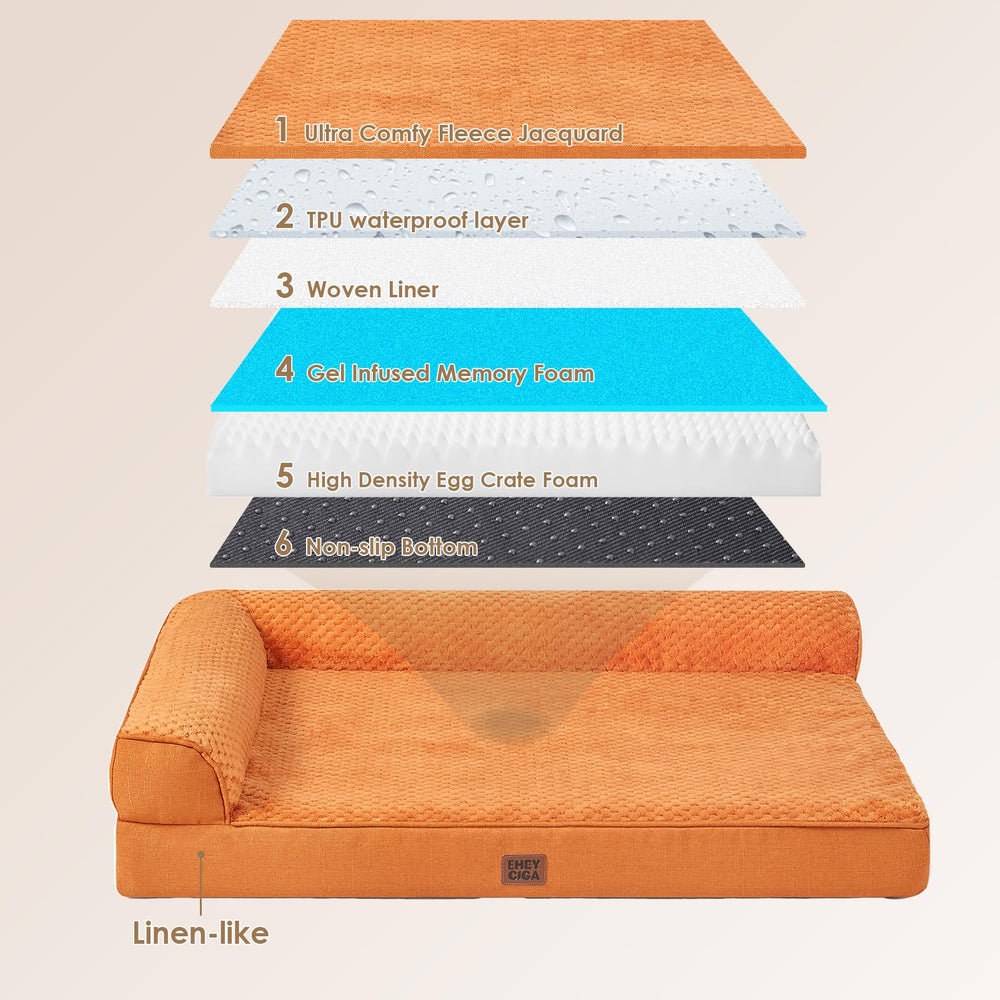 Superficie suave de felpa en la cama EHEYCIGA XL para sueño cómodo