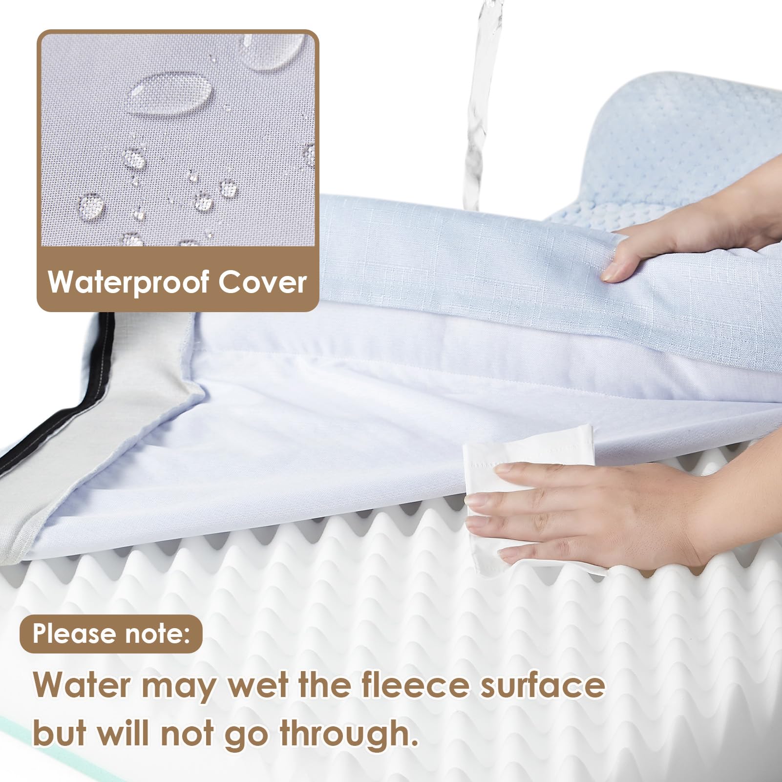 Cama EHEYCIGA XXL con capa impermeable para protección de la base