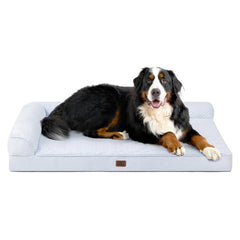 Cama EHEYCIGA XXL con diseño en forma L y soporte para cuello y cabeza