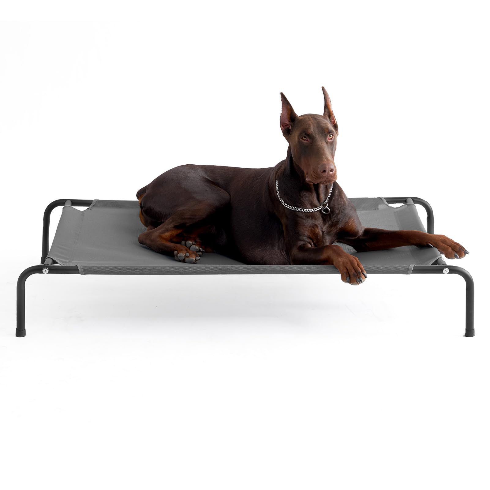 EHEYCIGA XXL cama-perro-elevada-exterior: flujo de aire para días cálidos