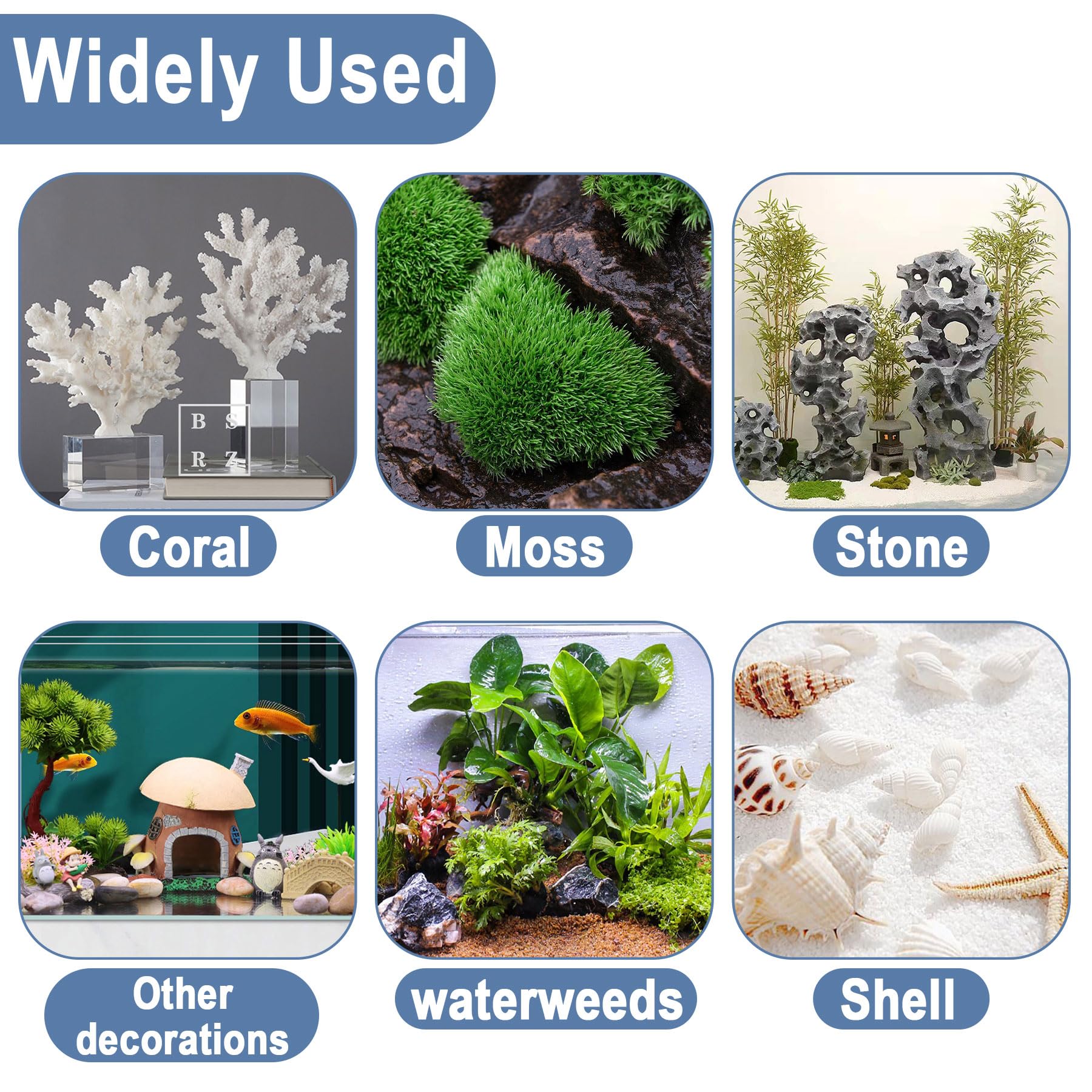 Pegamento EIGTWEN para piedras: sujeción de adornos decorativos.