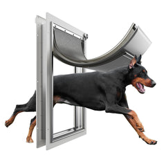 Puerta Eillion XL para perros con tres solapas, libertad diaria para la mascota.