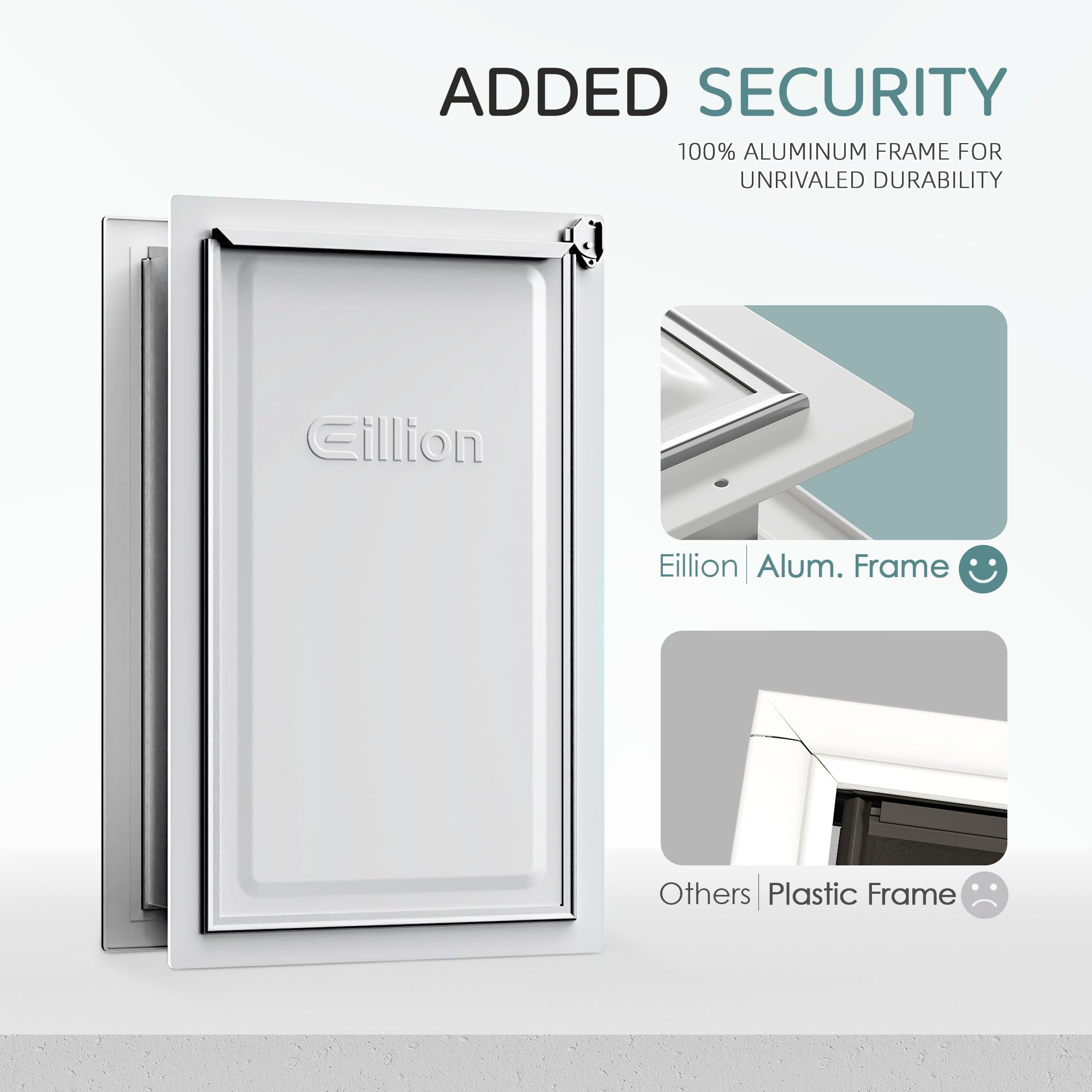 Puerta Eillion XL para pared con túnel telescópico ajustable para distintos espesores.