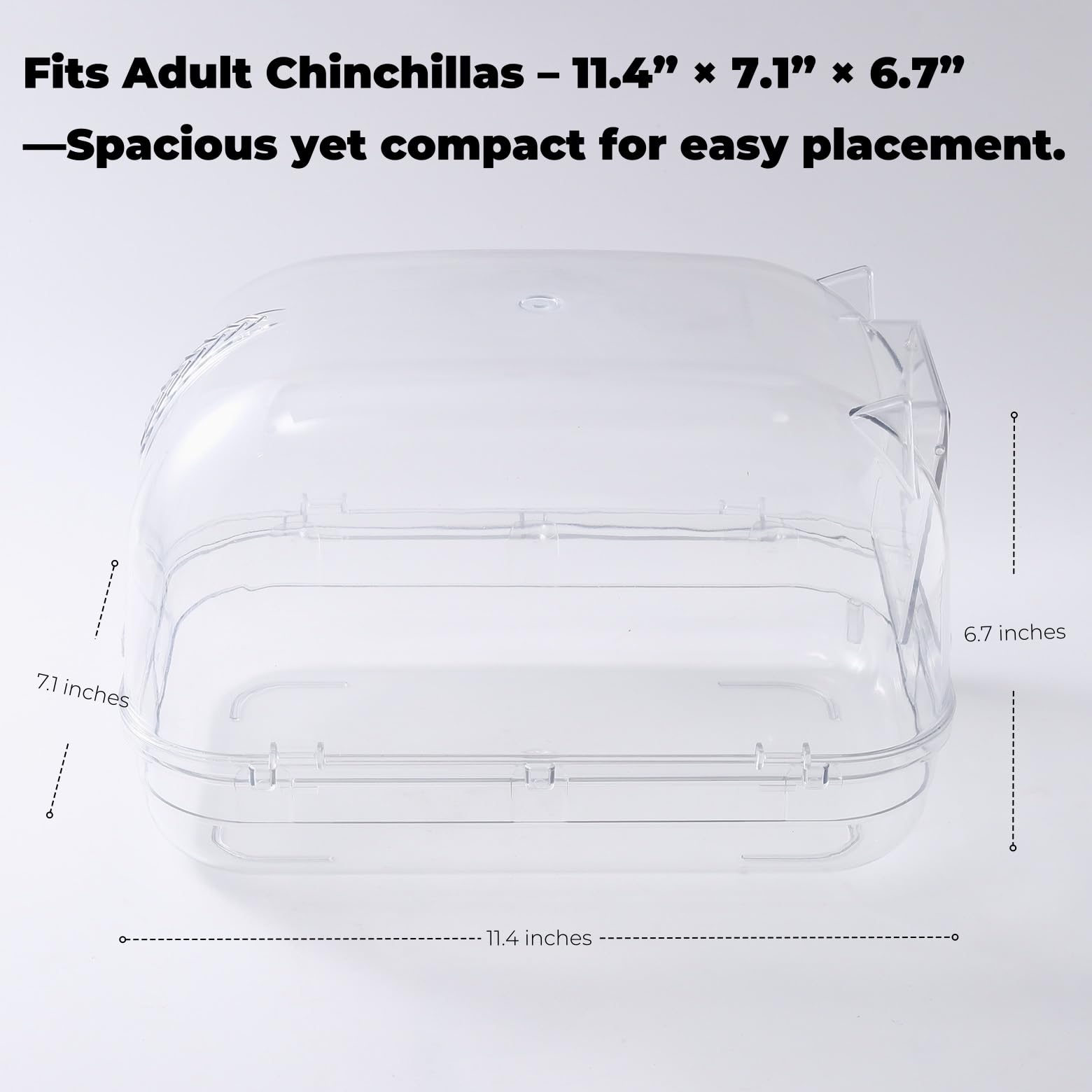 Eiqijci base antideslizante cuida al chinchilla al saltar.