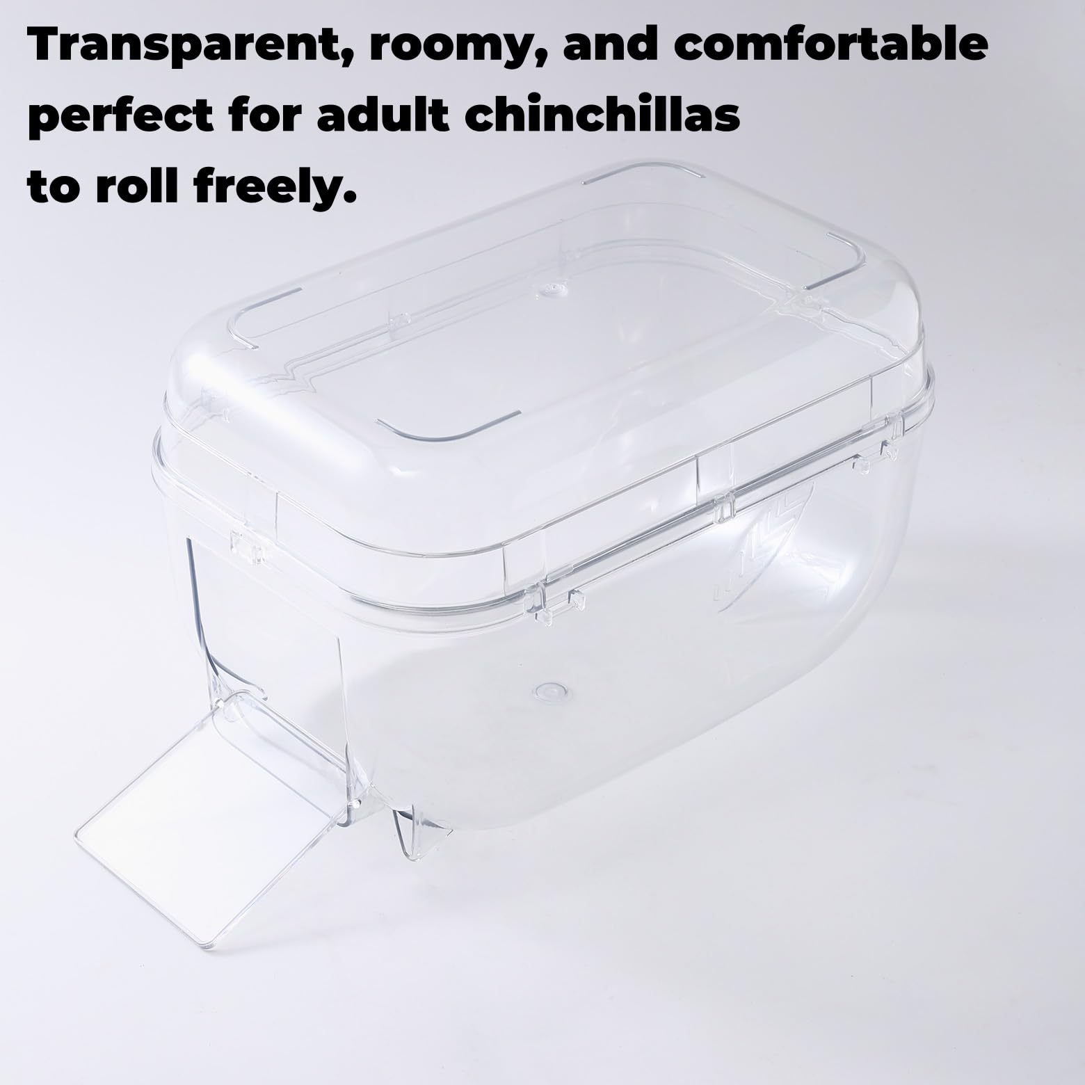 Eiqijci cubre transparente para baño de chinchilla observación privada sin ensuciar.