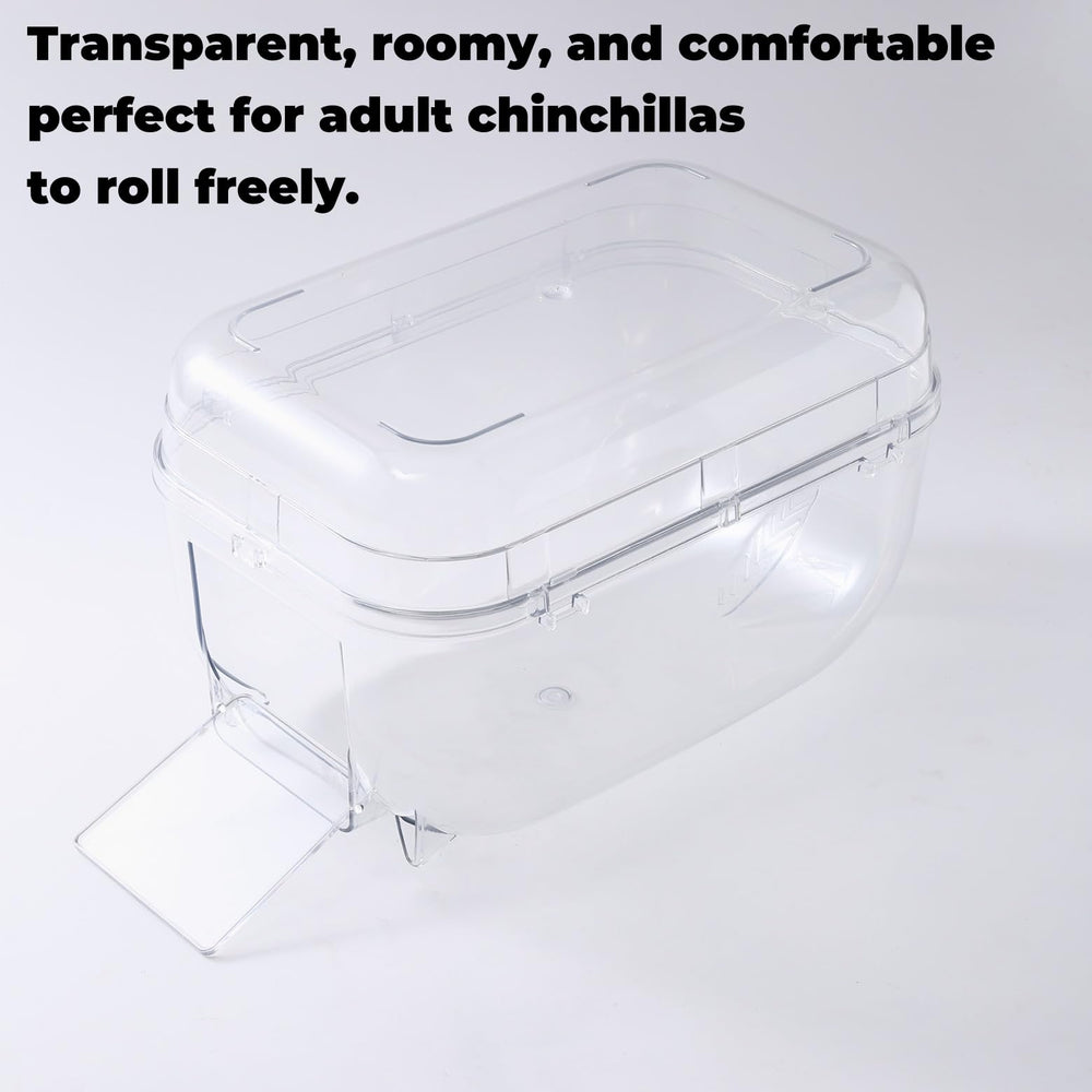 Eiqijci cubre transparente para baño de chinchilla observación privada sin ensuciar.