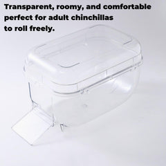 Eiqijci cubre transparente para baño de chinchilla observación privada sin ensuciar.